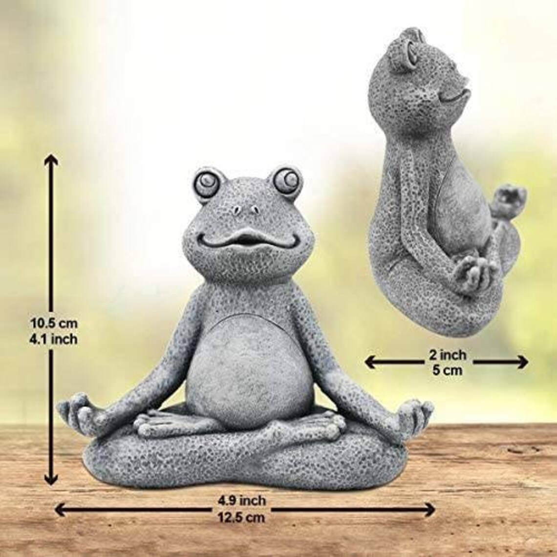 Meditating frog ornament miniatureZen yoga frog garden Etsy