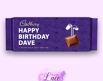 Personalised Cadbury’s Dairy Milk Bar