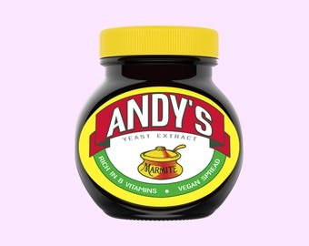 Personalised Marmite Jar