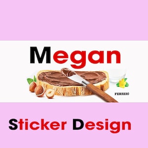 Personalised Nutella Sticker