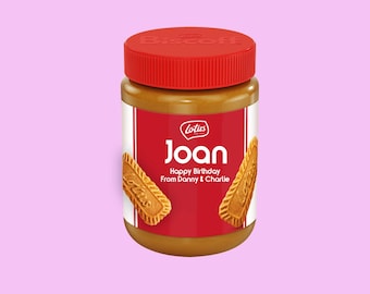 Personalised Biscoff Spread Jar