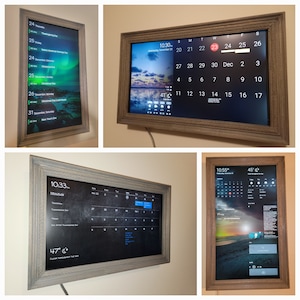 Digital Wall Display and Calendar Smart Screen Textured Frame image 6