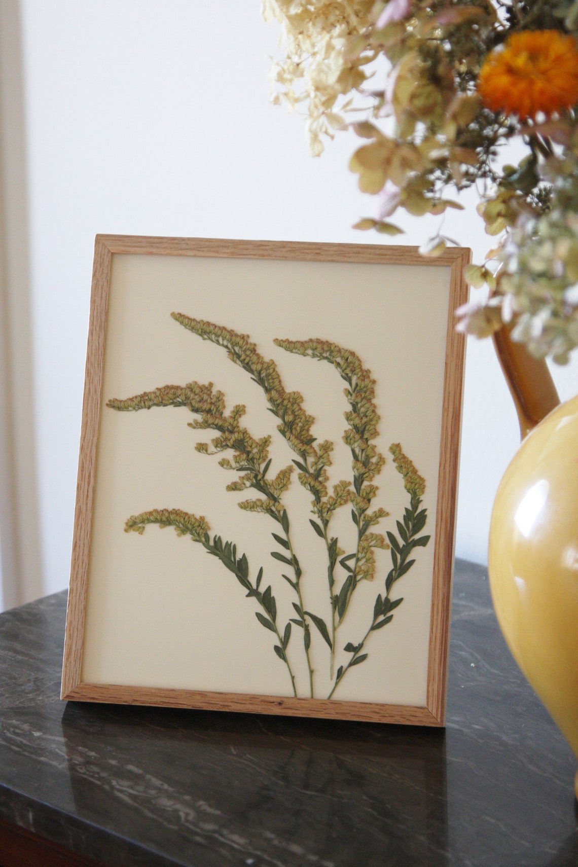 Framed Dried Flowers Dried Flower Frame Handmade Flower Etsy