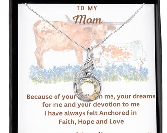 Phoenix Necklace Pendant-Phoenix Necklace With Message Card-'To My Mom' Necklace-Religious Jewelry-Faith Jewelry-Sterling Silver Necklace