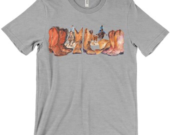 Texas Cowboy/Cowgirl Boots, Hat & Rodeo Shirts | Gift For Dad, Gift For Mom, Gift For Son, Gift For Daughter