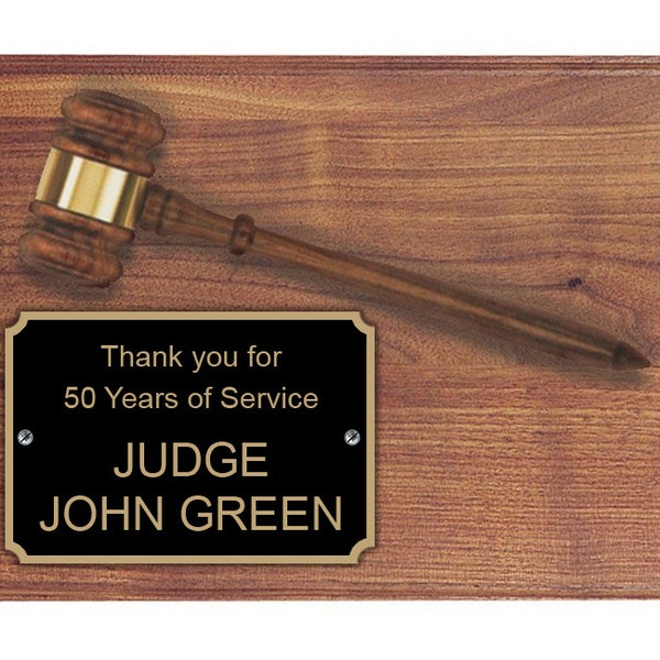 Engraved Gavel Etsy