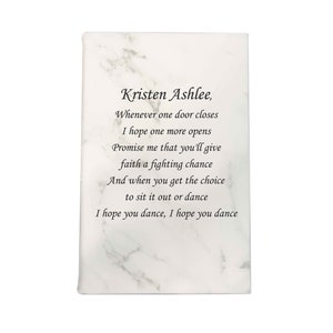 Marbelized Diary, Sympathy Gift, Memorial Vegan Leather Journal, Bereavement Gift, Memorial Diary, Memory Notebook