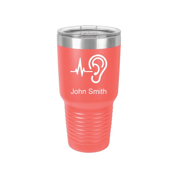 Personalized Audiology Tumbler: Engraved Stainless Steel Insulated Mug