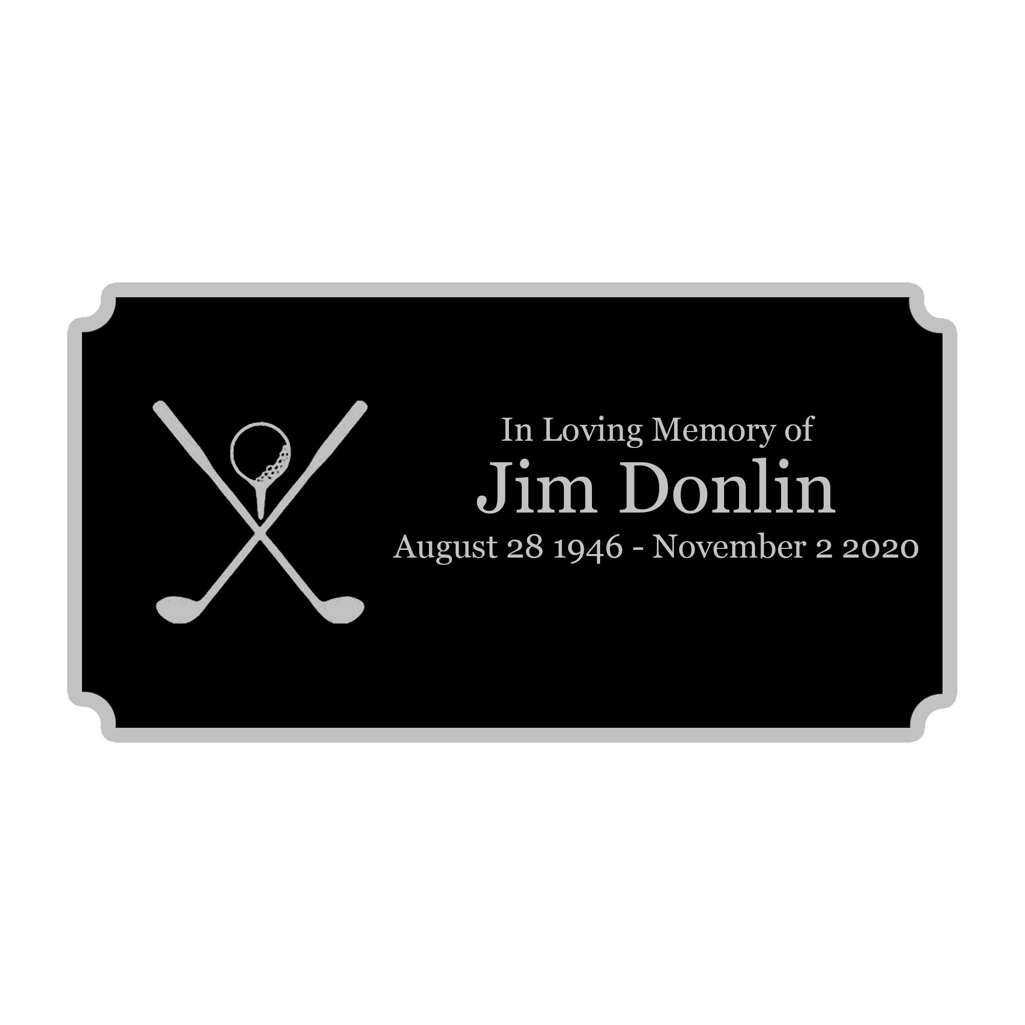 Beautifully Engraved Golf Plaque Golfer's Plate Golf Etsy