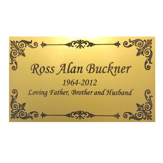 Beautifully Engraved Plaque Plate Name Plate in Black and Etsy