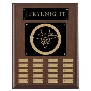Perpetual Plaque, 20 Year Custom Award, Plaque w/Engraving, For Sports Championship, Corporations, Plaque, Trophy w/Engraving