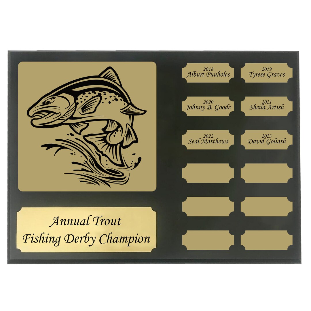 Aqua Fishing Trophy - Trophy Kingdom - Most Trusted Trophy Store, Fishing Trophy