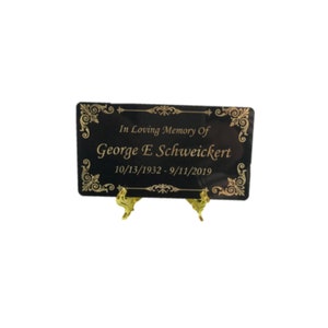 Beautifully Engraved Plaque, Plate, Name Plate - Multiple Sizes and Colors