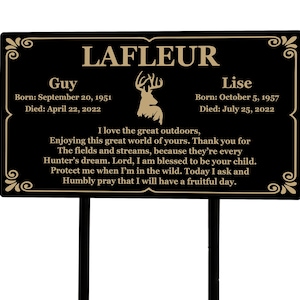 Memorial Plaque, Remembrance Plaque, Memorial Plaque Stake, Extra Large Sturdy Metal Sign, Grave Marker, Personalized Engraved Plaque