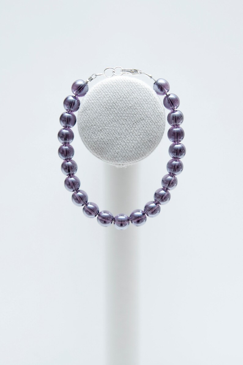 Grape Glass beaded bracelet