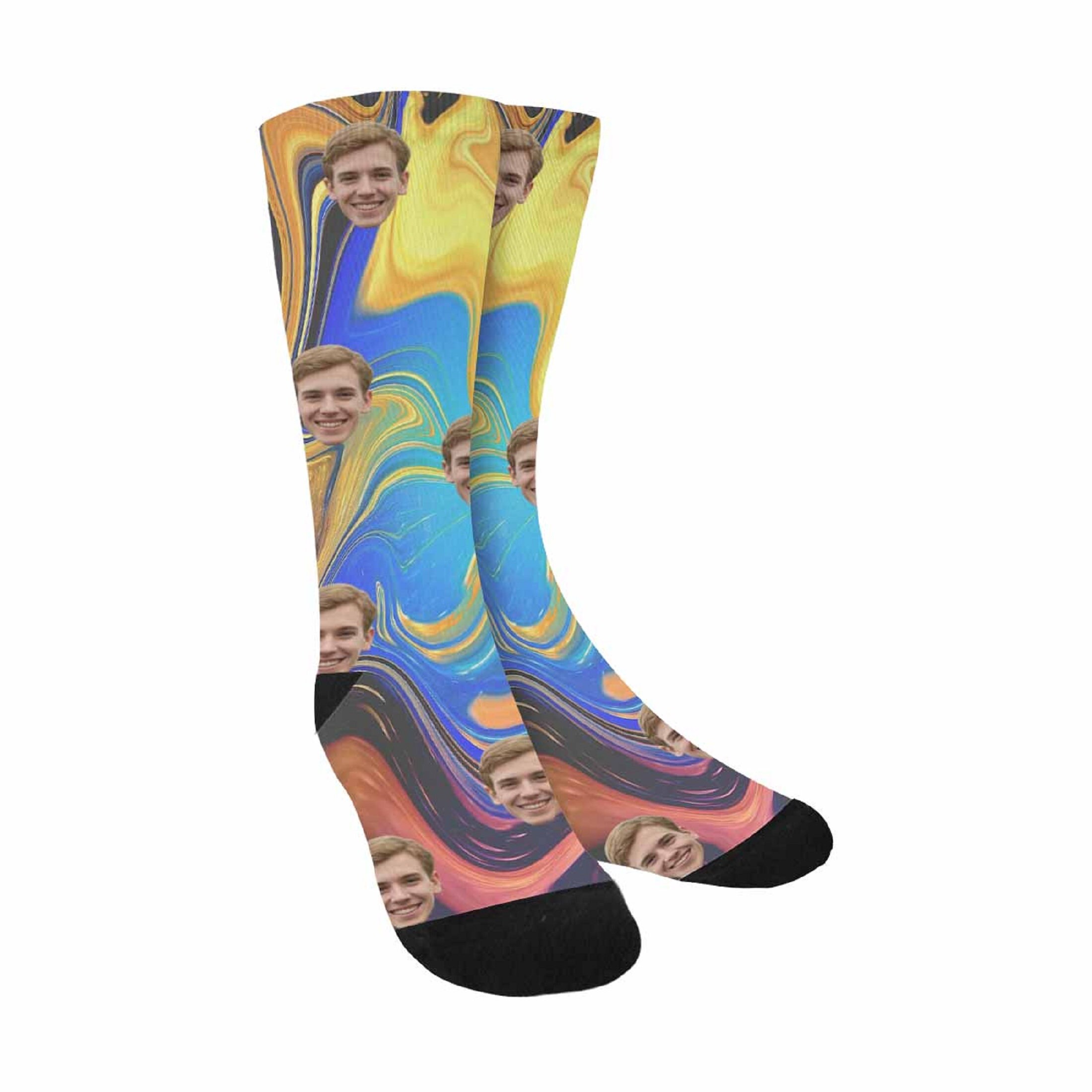 Custom Socks with Face Personalized Photo on Sox for Adult Etsy