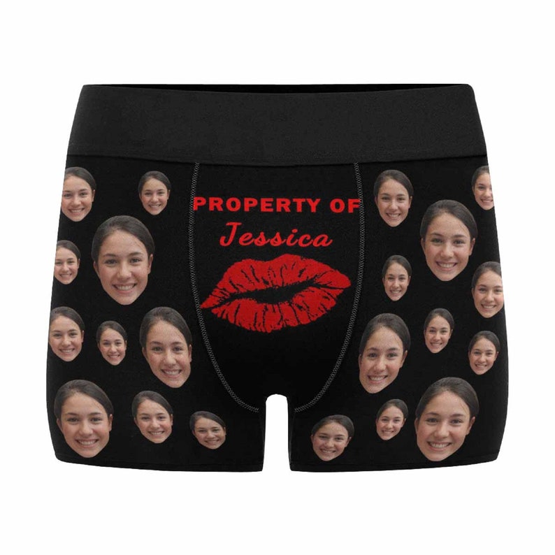 Custom Underwear for Men Personalized Face and Name Boxers Briefs Photo on Underpants Gifts for Valentine/'s Day Holidays