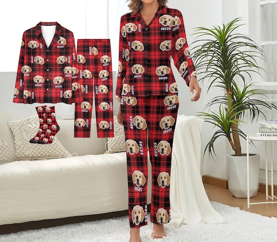 Personalisiertes Pyjama-Hose Mit Eigenem Foto & Text | Lustige Schlafhose Für Männer | Perfektes Geschenk