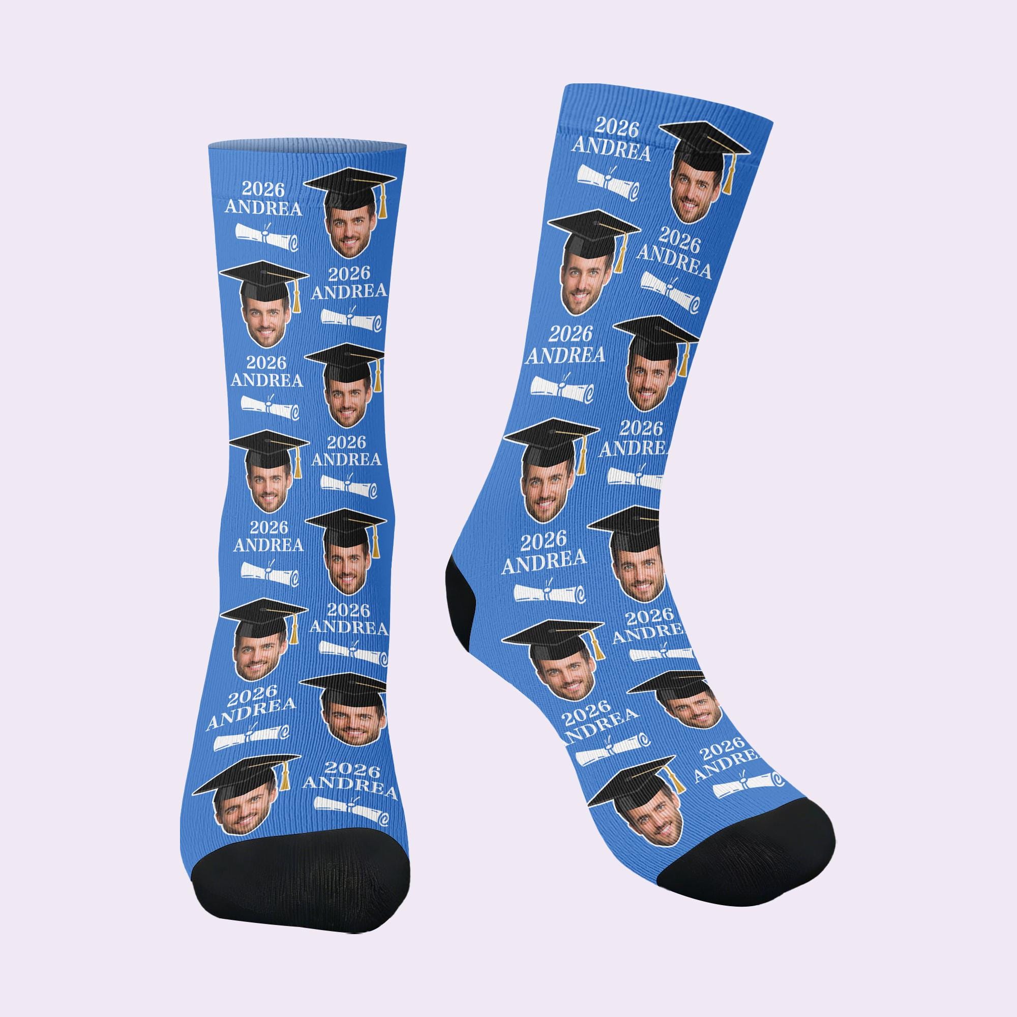 Custom Graduation Socks, Face Sock, Personalized Photo Socks, Funny Sox ...