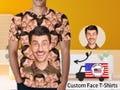 Custom T-Shirt with Faces,Custom Face Shirts,Bachelor Party Shirts,Personalized Photo Tee Shirts,Men Women Kids,Birthday Christmas Gift