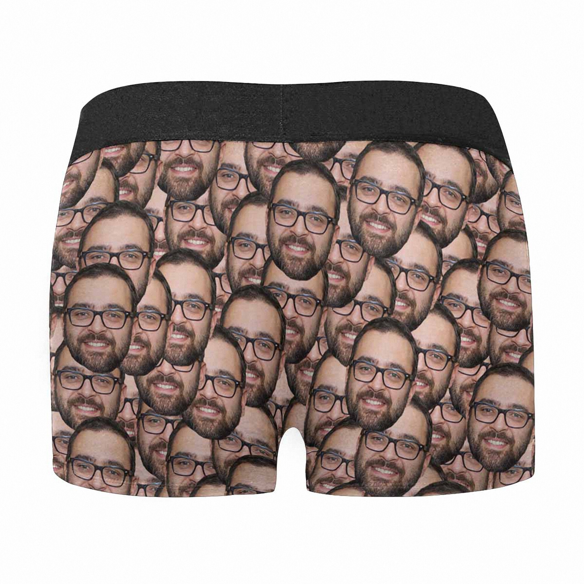 Custom Underwear for Men Personalized Face Boxers Briefs Photo Etsy