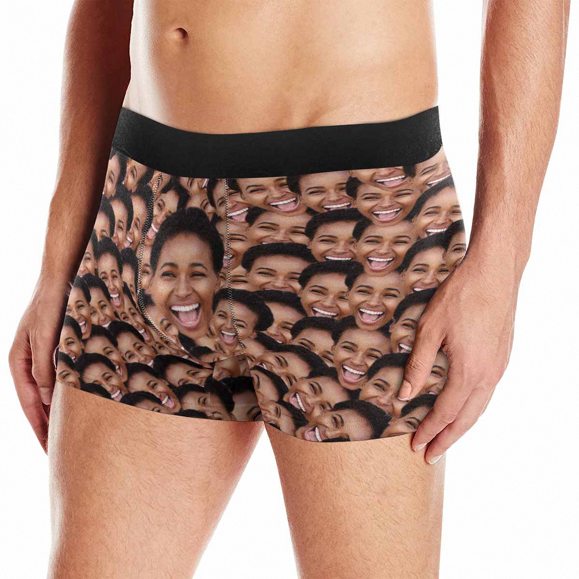Custom Underwear for Men Personalized Face Boxers Briefs Photo Etsy 日本