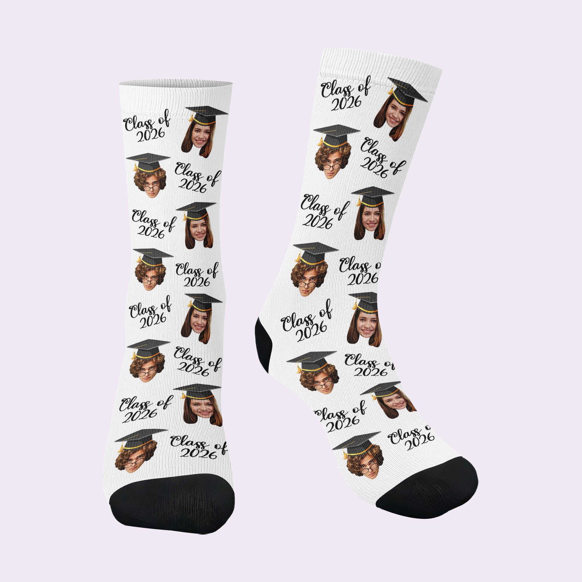 Custom Graduation Socks, Face Sock, Personalized Photo Socks, Funny Sox ...