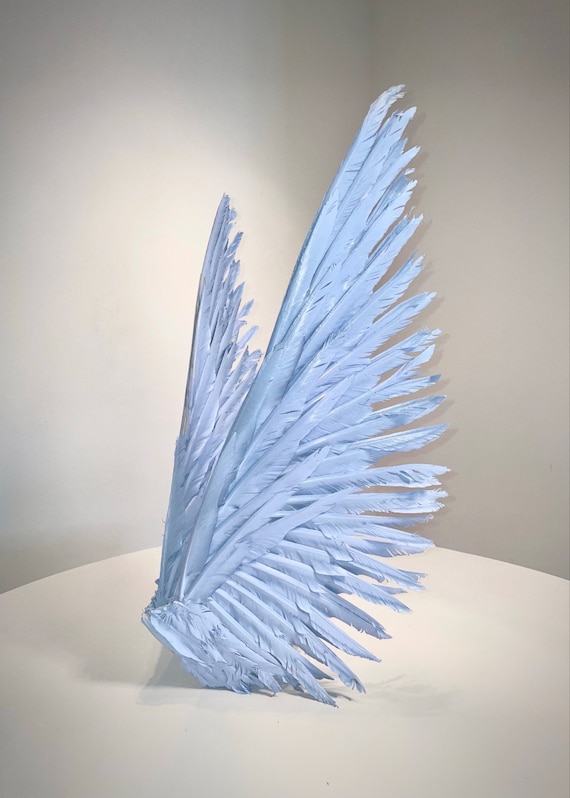 Sky Blue Angel Feather Wings