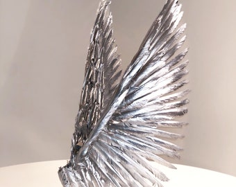 Silver Saltburn Angel Feather Wings