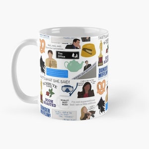 The Office collage Coffee Mug, The Office Mug, Michael Scott Mug, Collage Mug, Funny Mug, Dwight Mugs, Office Mug, Dunder mifflin Mugs