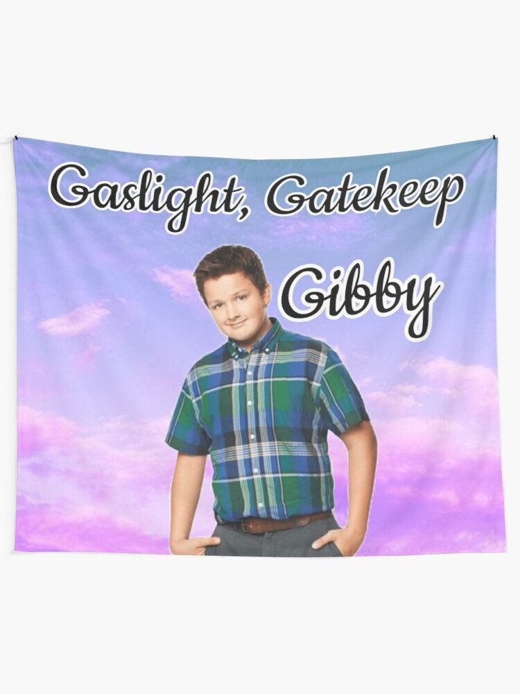 Girl Boss Gibby Icarly Tapestry Tapestry, Gaslight Gatekeep Gibby