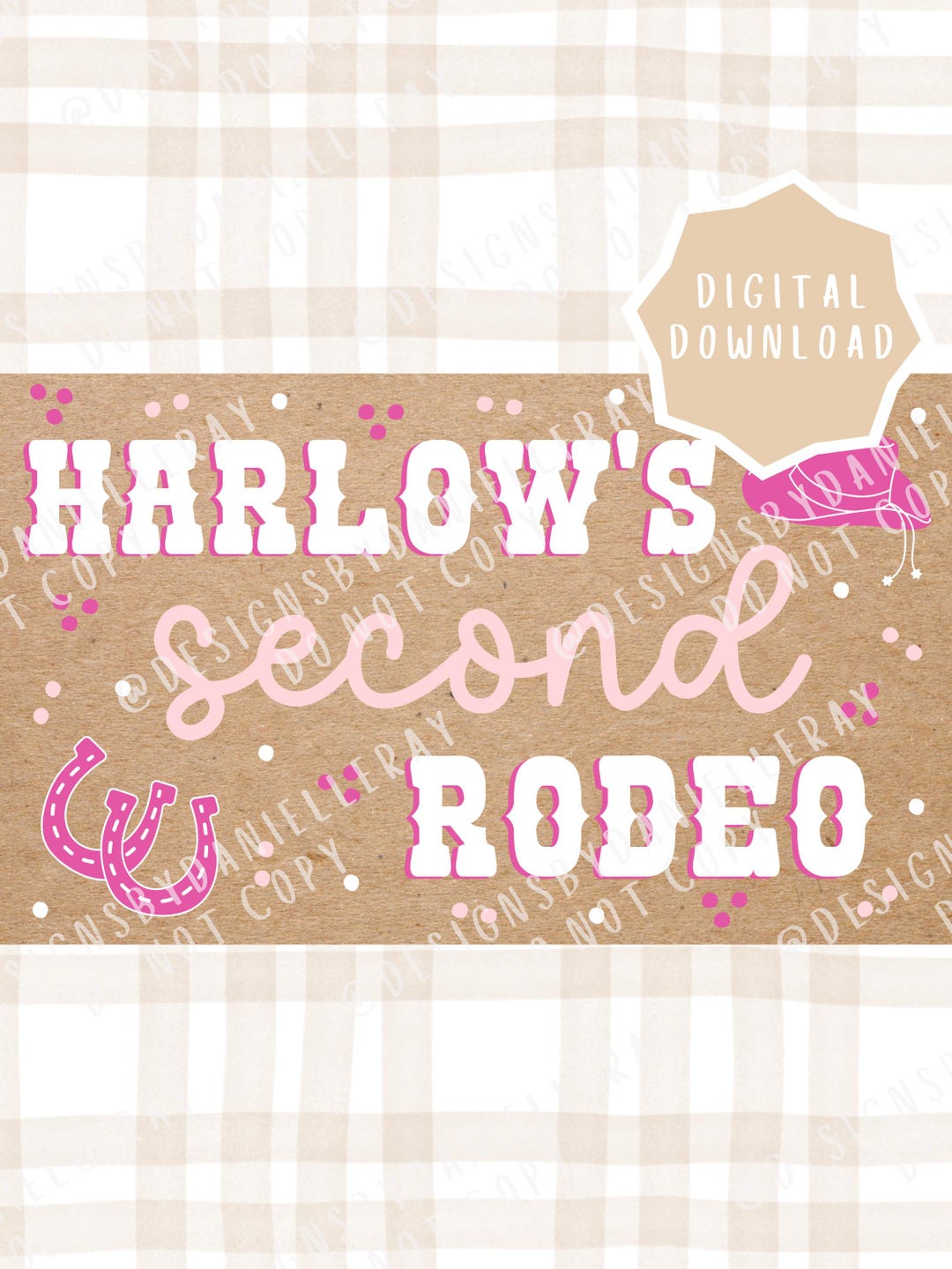 March Rodeo Banner Rodeo Birthday Banner Template | Editable Digital Download - Etsy