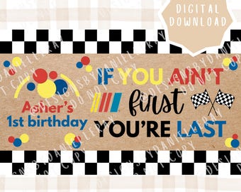 Bannière d'anniversaire inspirée des Talladega Nights (téléchargement numérique, 36 x 60 pouces)