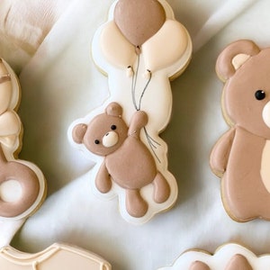 Customizable Baby Bear Shower Cookies
