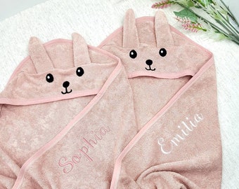 Custom Baby Hooded Towel, Newborn Baby Gift, Kids Towel with Embroidered Name Personalised,Bath Time,Baby Shower Gift