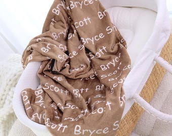 Baby blanket, Baby shower gift, soft baby blanket, Baby newborn blanket, Baby Swaddle blanket, Custom name blanket, baby gift