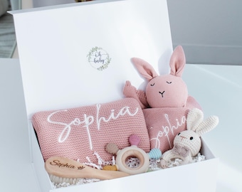 Baby blanket Gift box, Newborn Gift box, Personalized gift box, baby shower Gift box, baby boy gift box, baby gift box, baby shower Gift