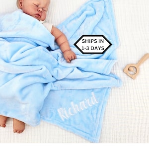 Fleece Baby Blanket/Custom Baby Blanket with Name /Baby Shower Gift