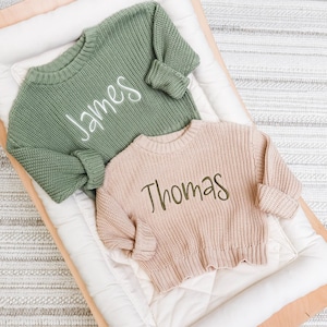 Baby Sweater, Custom Baby Sweater, baby shower gift, Custom baby Sweater, Oversized baby Sweater.