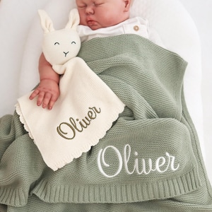 Custom Gift Set 2 pcs for Baby, Custom Blanket/Toy, Baby gift blanket, Birthday gift, Baby girl gift, Baby boy gift, Baby shower Gift set.