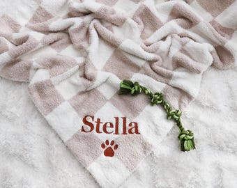 Dog Blanket, Plush Pet Blanket,Personalized Puppy Blanket, Dog Name Throw, Custom Name Blanket for Pets, New Puppy Welcome Gift, dog blanket