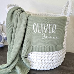 Baby blanket, Personalized baby blanket, custom baby blanket, Nursery Decor blanket, Newborn Baby Gift, baby shower Gift, Baby announcement.