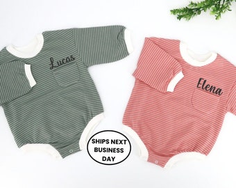 Personalized baby sweatshirt romper, newborn gift, baby shower Gift..