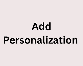 Personalization Listing (Add extra name/word)