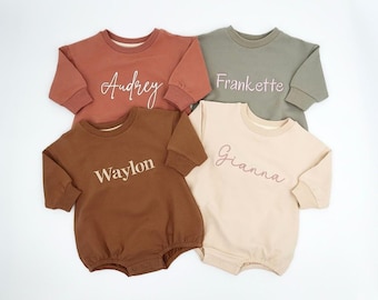 Baby Sweatshirt Romper, Organic Cotton Embroidered Long Sleeve Infant sweatshirt, baby sweatshirt, newborn gift, baby shower Gift.