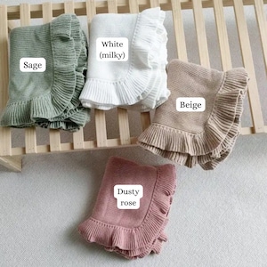Baby blanket /Embroidered Blanket / Soft Custom Personalized baby blanket / Embroidered Knitted Baby Blanket / Soft Custom Baby Shower Gift image 3