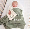 Custom Gift Set 2 pcs for Baby, Custom Blanket/Toy, Baby gift blanket, Birthday gift, Baby girl gift, Baby boy gift, Baby shower Gift set.