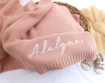 Baby Gift, Personalized Embroidered Baby Blanket, Monogrammed Newborn Baby Gift, Gift for Baby Shower, Newborn Baby Gift, Birthday Blanket