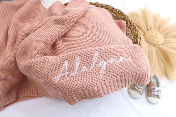 Baby Gift, Personalized Embroidered Baby Blanket, Monogrammed Newborn Baby Gift, Gift for Baby Shower, Newborn Baby Gift, Birthday Blanket
