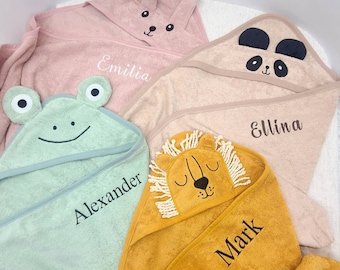 Personalized Baby Hooded Towel, Newborn Baby Gift, Kids Towel with Embroidered Name Personalised,Bath Time,Baby Shower Gift
